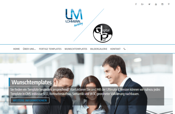 Landingpage, Version Ultimate: Template 2