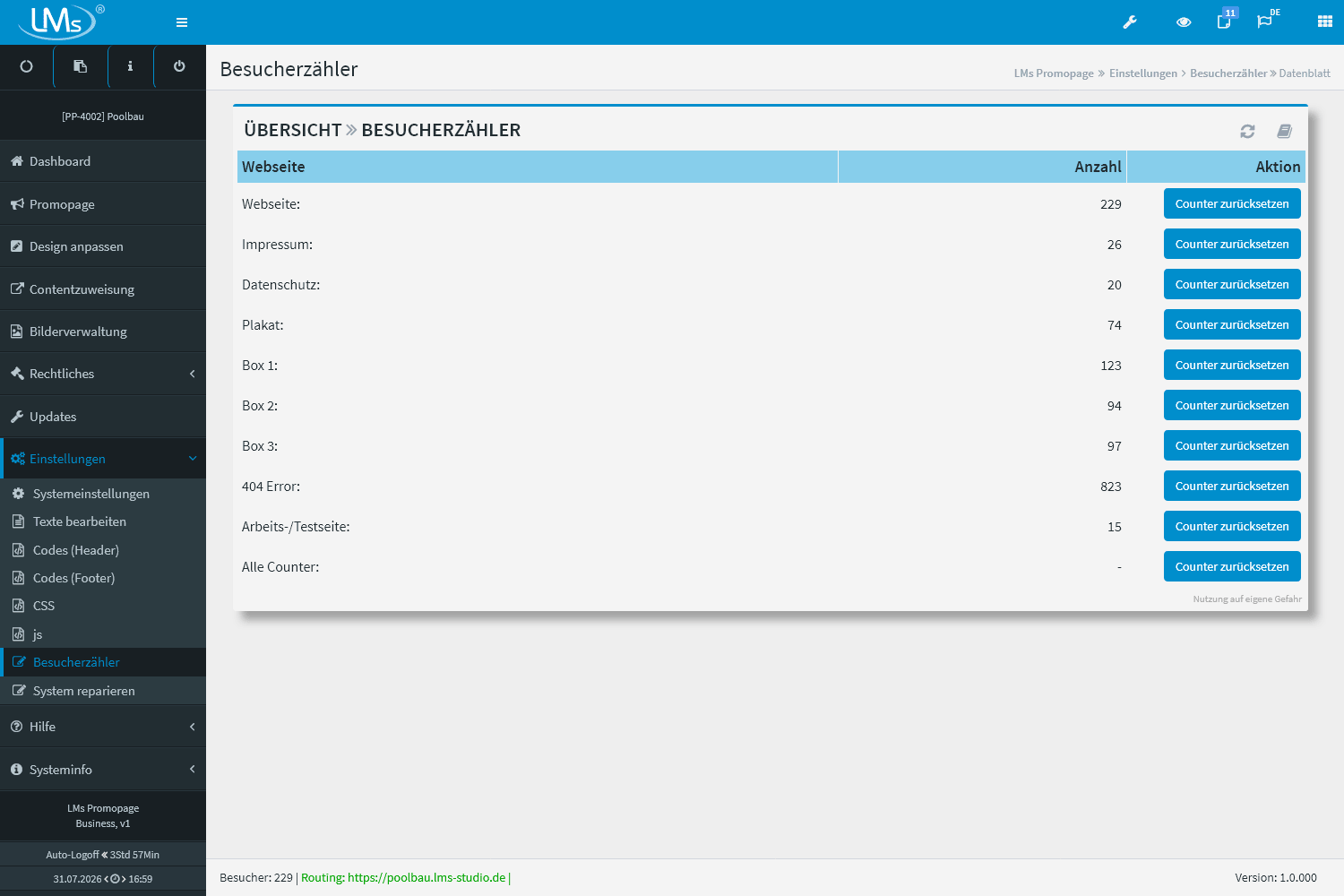 Promopage Business 13 LMs CMS System Promopage 4