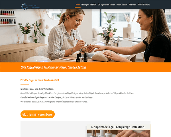 Landingpage Ultimate - Mietversion 5 Landingpage Ultimate: Muster 3004A, Nagelstudio