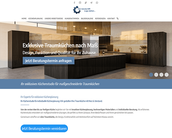 Landingpage Ultimate - Mietversion 6 Landingpage Ultimate: Muster 3005B, Küchenstudio