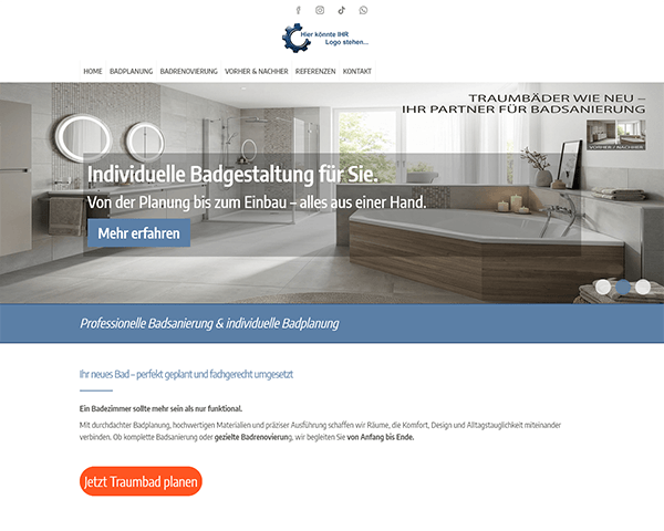 Landingpage Ultimate - Mietversion 7 Landingpage Ultimate: Muster 3006B, Badsanierung