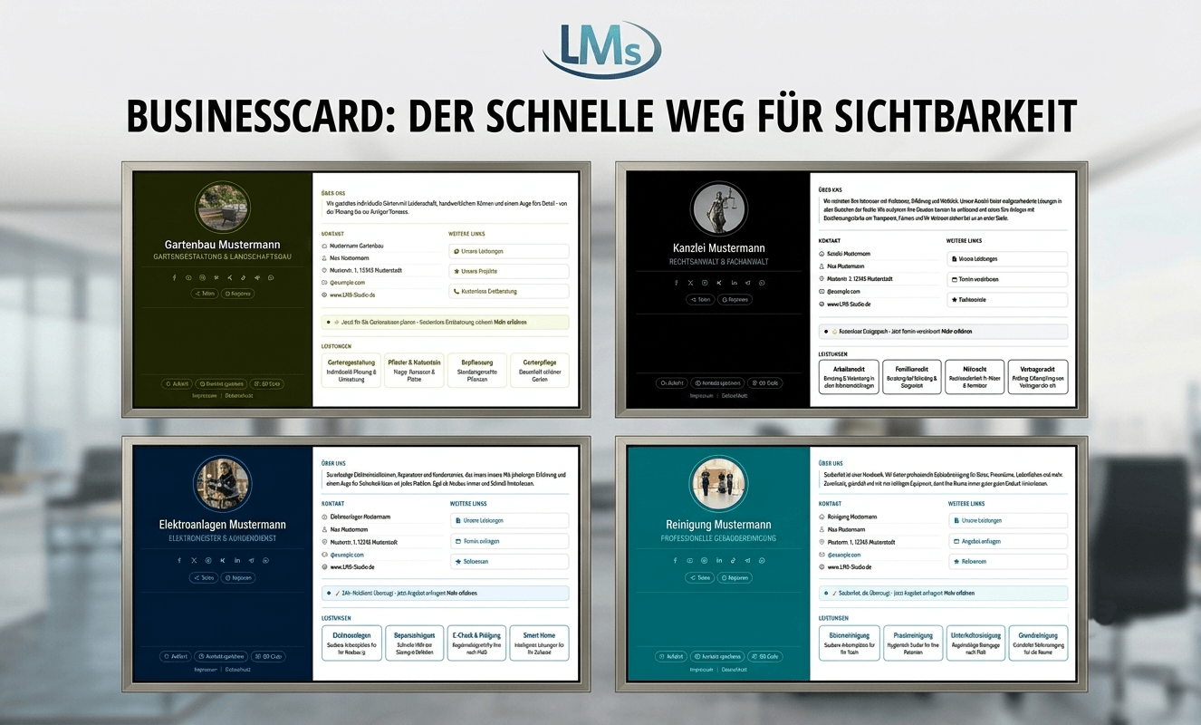 BusinessCard Pro (Visitenkarte) 1 Startbild LMs BusinessCard