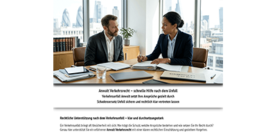 Landingpage Business Muster 2018 Verkehrsrecht
